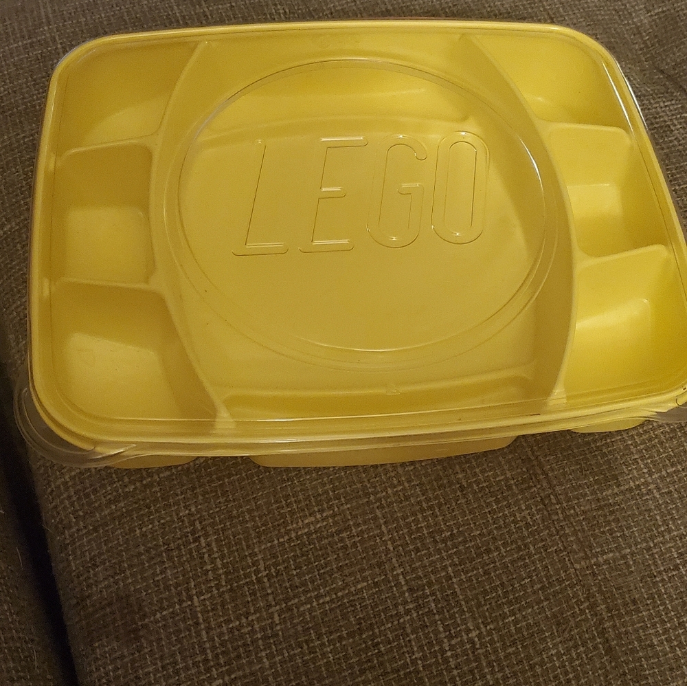 LEGO Bright Yellow Organizer Box Storage Game
